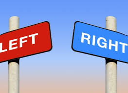 left and right